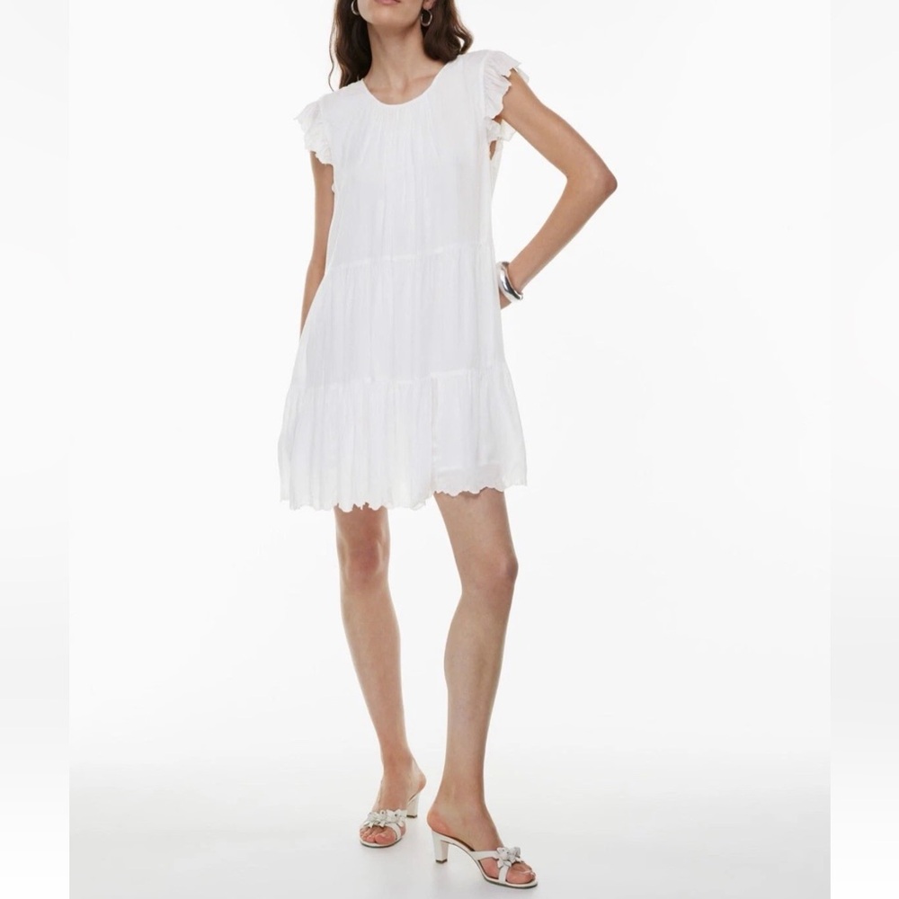 Aritzia Wilfred Sidonie Tiered Babydoll Modal Dress Small NWOT
